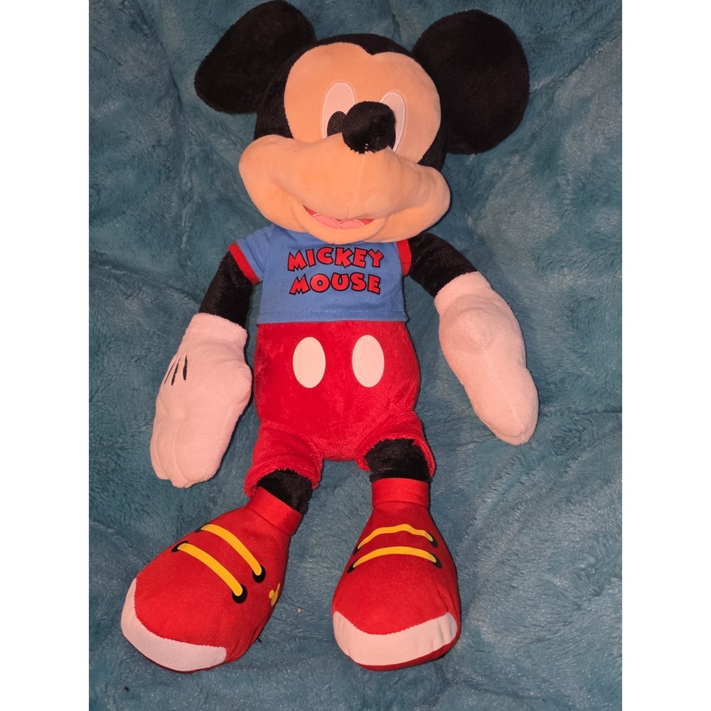 2015 Large 21" Disney Mickey Mouse Disneyland Plush Toy Stuffed Animal Disneyana